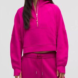 NWT Lululemon Scuba Oversized Half-Zip Hoodie - XL/XXL (Ripened Raspberry)